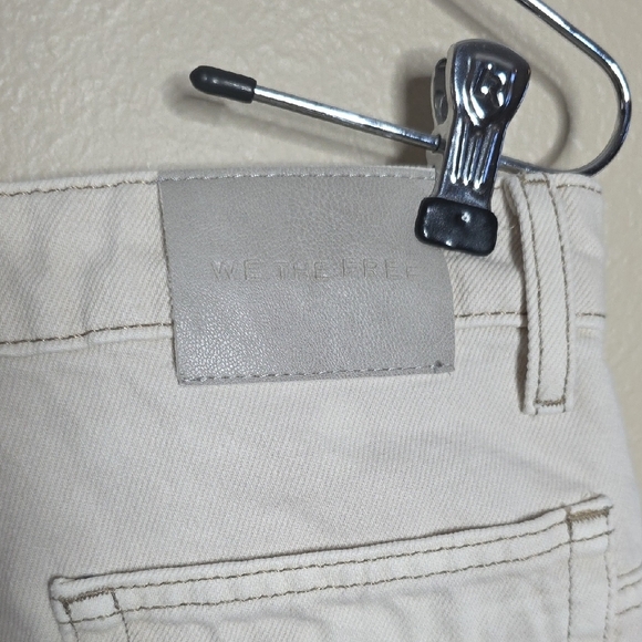 We The Free Jeans Deep Trance Dropped Boyfriend Wide Leg Denim Cream Size 24 - Picture 8 of 14